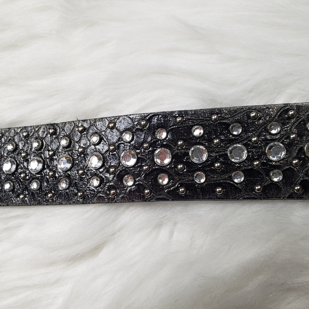 Ariat VTG Womens Western Rhinestone Leather Belt - Picture 3 of 8